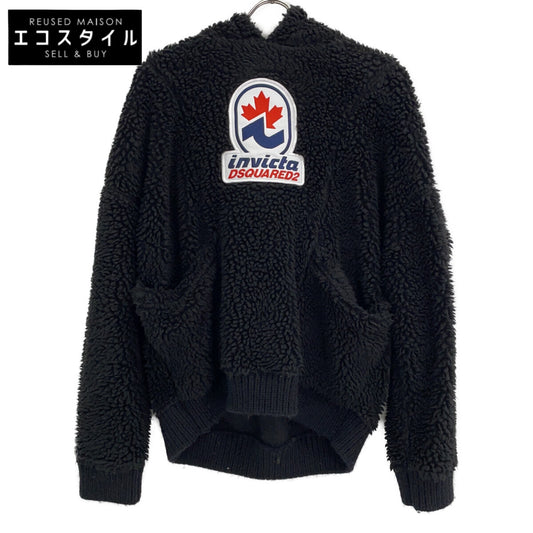 DSQUARED2 【×INVICTA】S71GU0558 2022 Black boa fleece pullover hoodie Tops