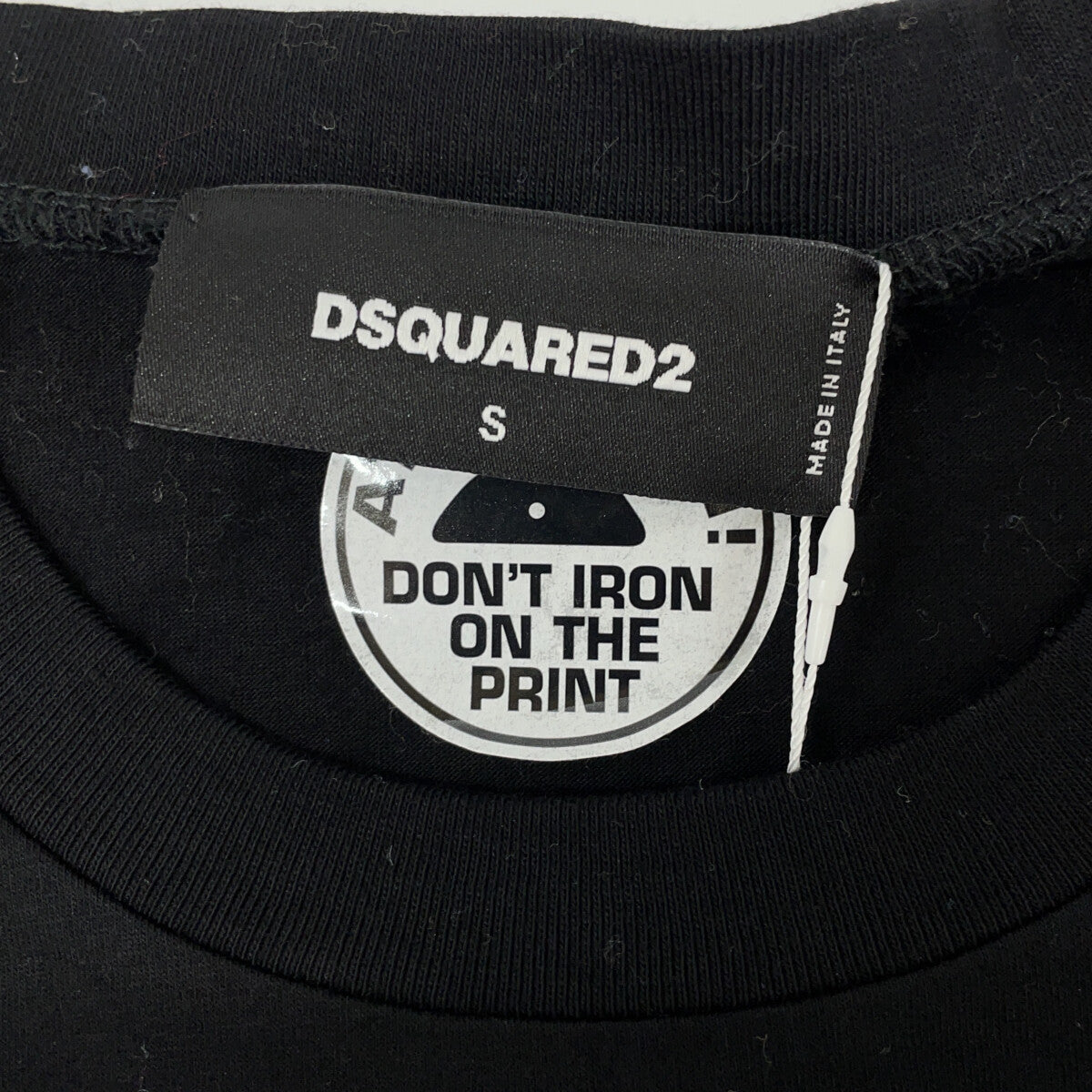 DSQUARED2 ディースクエアード S71GD1304 23年 ブラック グラフィックプリントTシャツ トップス