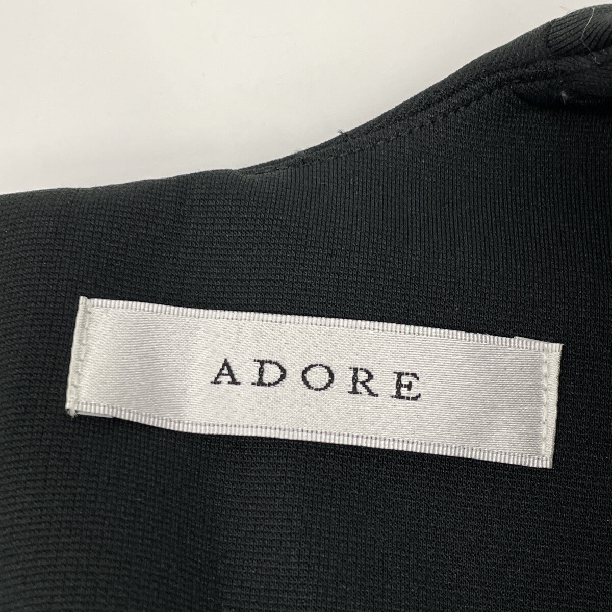 ADORE 阿多丽 531-4160108 23年款 黑色 潜水料平纹针织上衣