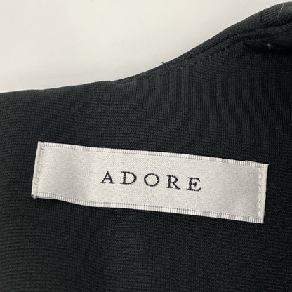 ADORE 阿多丽 531-4160108 23年款 黑色 潜水料平纹针织上衣