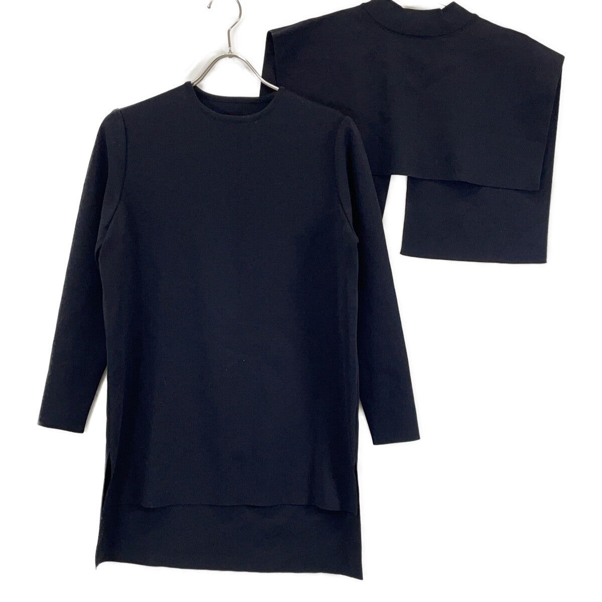 ADORE Adore 531-2170121 black cape-layered knit top tops