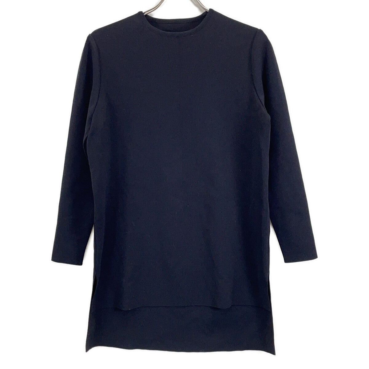 531-2170121 Black Cape Layered Knit Top 38 Women's