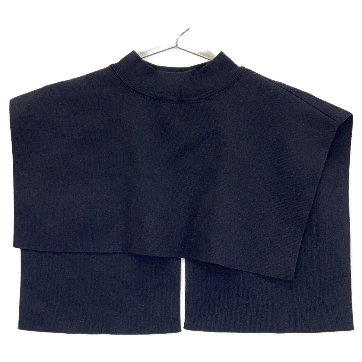 531-2170121 Black Cape Layered Knit Top 38 Women's