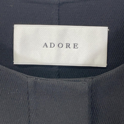 ADORE アドーア 531-0240843 ブラック ツイルダブルクロス ノースリーブワンピース ワンピース