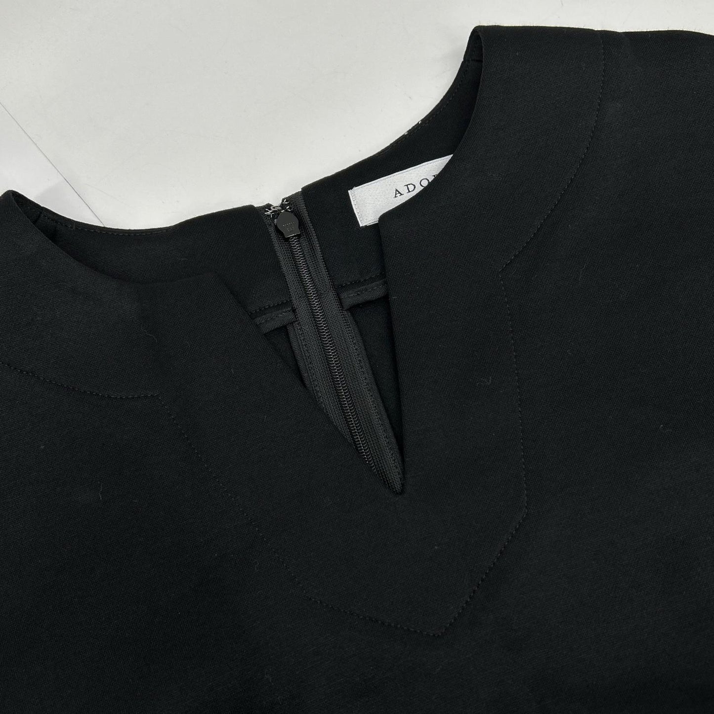 ADORE 531-0140484 Black Triple Danboard Dress, Size 38