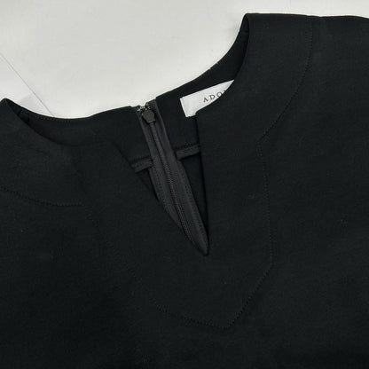 ADORE 531-0140484 Black Triple Danboard Dress, Size 38