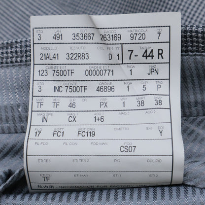 TOM FORD 21AL41 322R83 Glen check wool peak-lapel 2-button single-breasted suit set-up