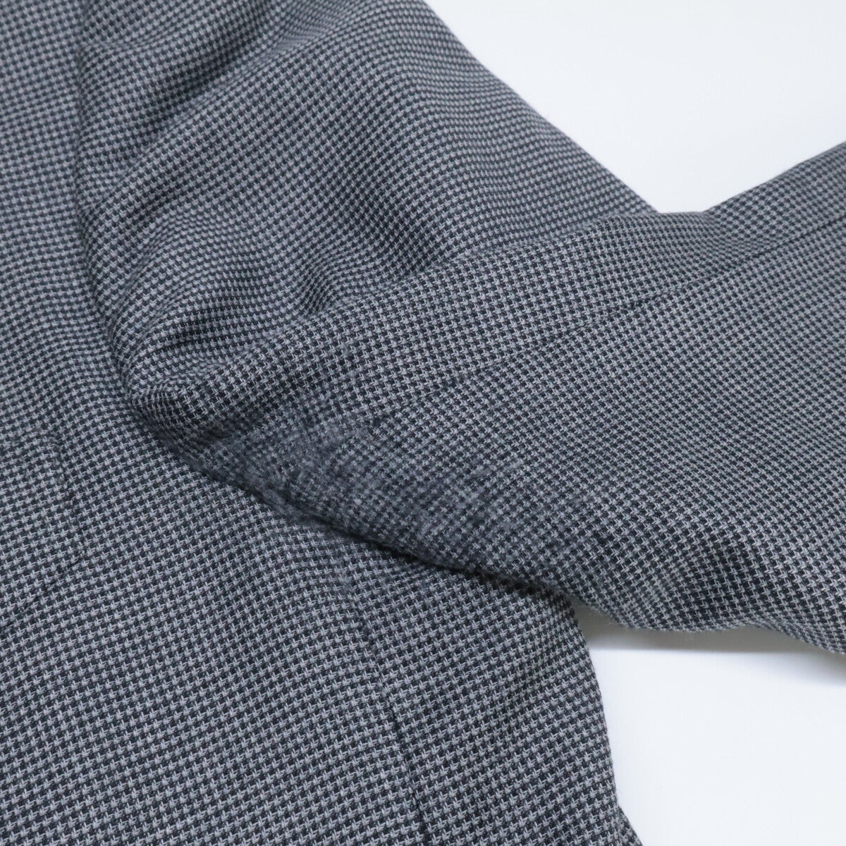 21AL41 322R83 格纹羊毛戗驳领两粒扣西服套装 44R 男士