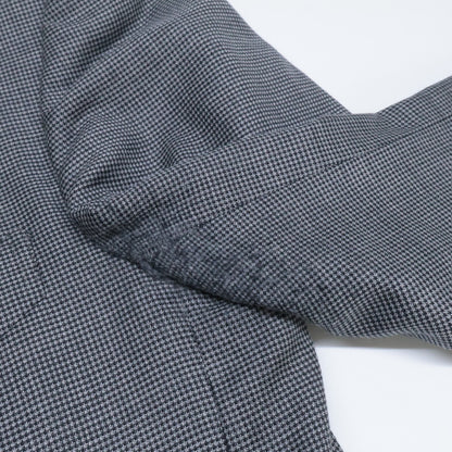 21AL41 322R83 格纹羊毛戗驳领两粒扣西服套装 44R 男士
