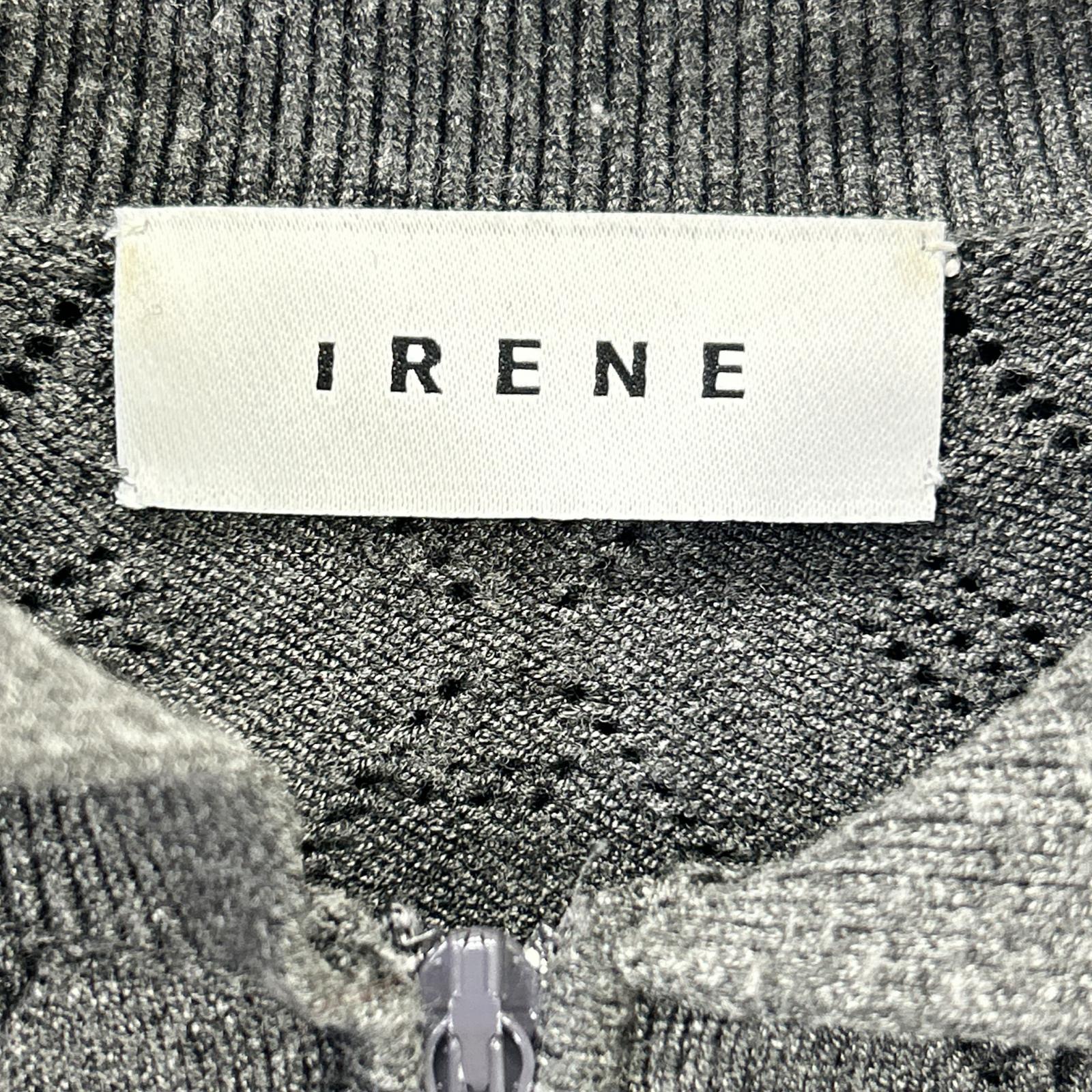 CHARCOAL DESIGN NECK BODYSUIT KNIT TOP 38 Women's