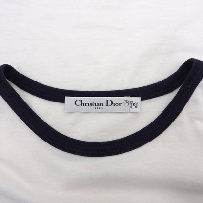 Christian Dior 迪奥 LUCKY DIOR 星星印花罗纹边T恤 棉麻 白色 M 253T40A4403 上衣