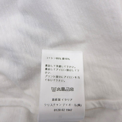Christian Dior 迪奥 LUCKY DIOR 星星印花罗纹边T恤 棉麻 白色 M 253T40A4403 上衣
