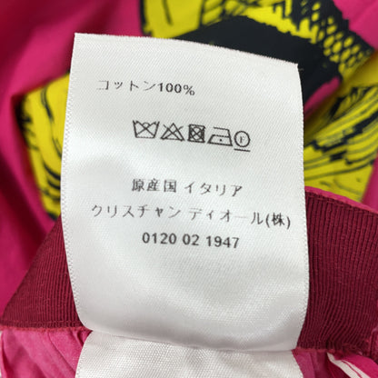 Christian Dior クリスチャンディオール 221J96A3683 ピンク コットン アニマルプリント フレアロングスカート スカート