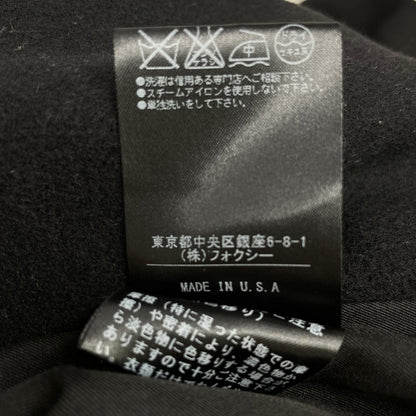 ADEAM アディアム 32045-AACFX02NY ﾌﾞﾗｯｸ ｳｰﾙ×ｱﾝｺﾞﾗ 金釦 ﾀﾞﾌﾞﾙﾌﾞﾚｽﾄｺｰﾄ コート