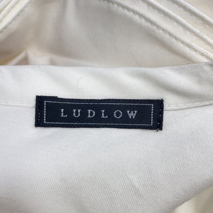 LUDLOW ラドロー 22-LD401TP-001-006 ﾎﾜｲﾄ ｺｯﾄﾝ100 ﾒﾚﾝｹﾞﾌﾞﾗｳｽ トップス 1