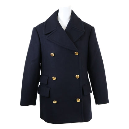 [Domestic / 23SS] P649QE Wool Gold Button Pea Coat 40 Ladies