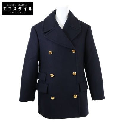 [Domestic / 23SS] P649QE Wool Gold Button Pea Coat 40 Ladies