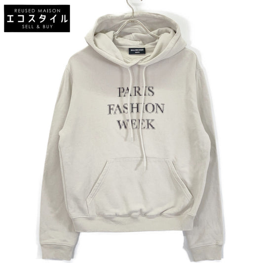 BALENCIAGA バレンシアガ 657034 20年 ベージュ PARIS FASHION WEEK プルオーバーパーカ トップス