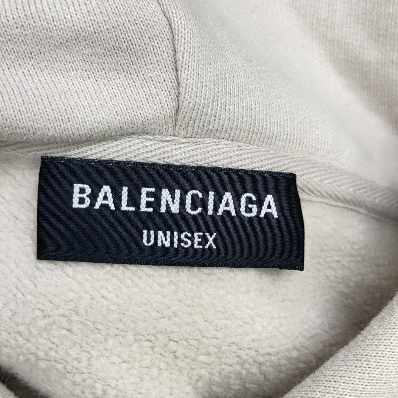 BALENCIAGA バレンシアガ 657034 20年 ベージュ PARIS FASHION WEEK プルオーバーパーカ トップス