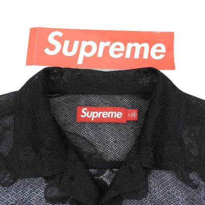 Supreme Supreme Last Supper Lace S/S Shirt 蕾丝衬衫 上衣 男士 黑色 S 25SS 上衣