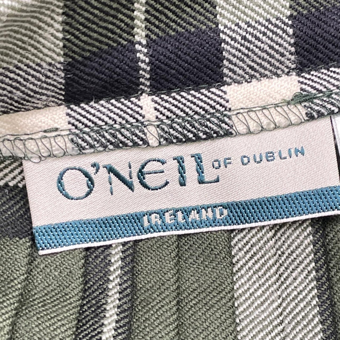 O'NEIL OF DUBLIN オニールオブダブリン グリーン タータンチェックキルトロングプリーツスカート スカート