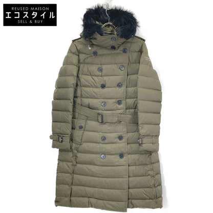 BURBERRY バーバリー 8007304 カーキ キルティング フード付きロングダウンコート コート
