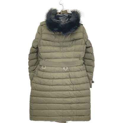 BURBERRY バーバリー 8007304 カーキ キルティング フード付きロングダウンコート コート