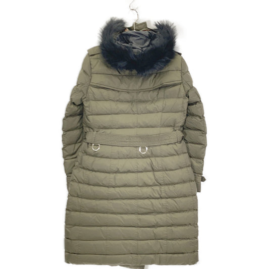 BURBERRY バーバリー 8007304 カーキ キルティング フード付きロングダウンコート コート