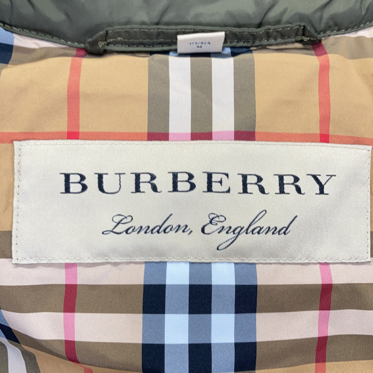 BURBERRY 8007304 Khaki quilted hooded long down coat Coat