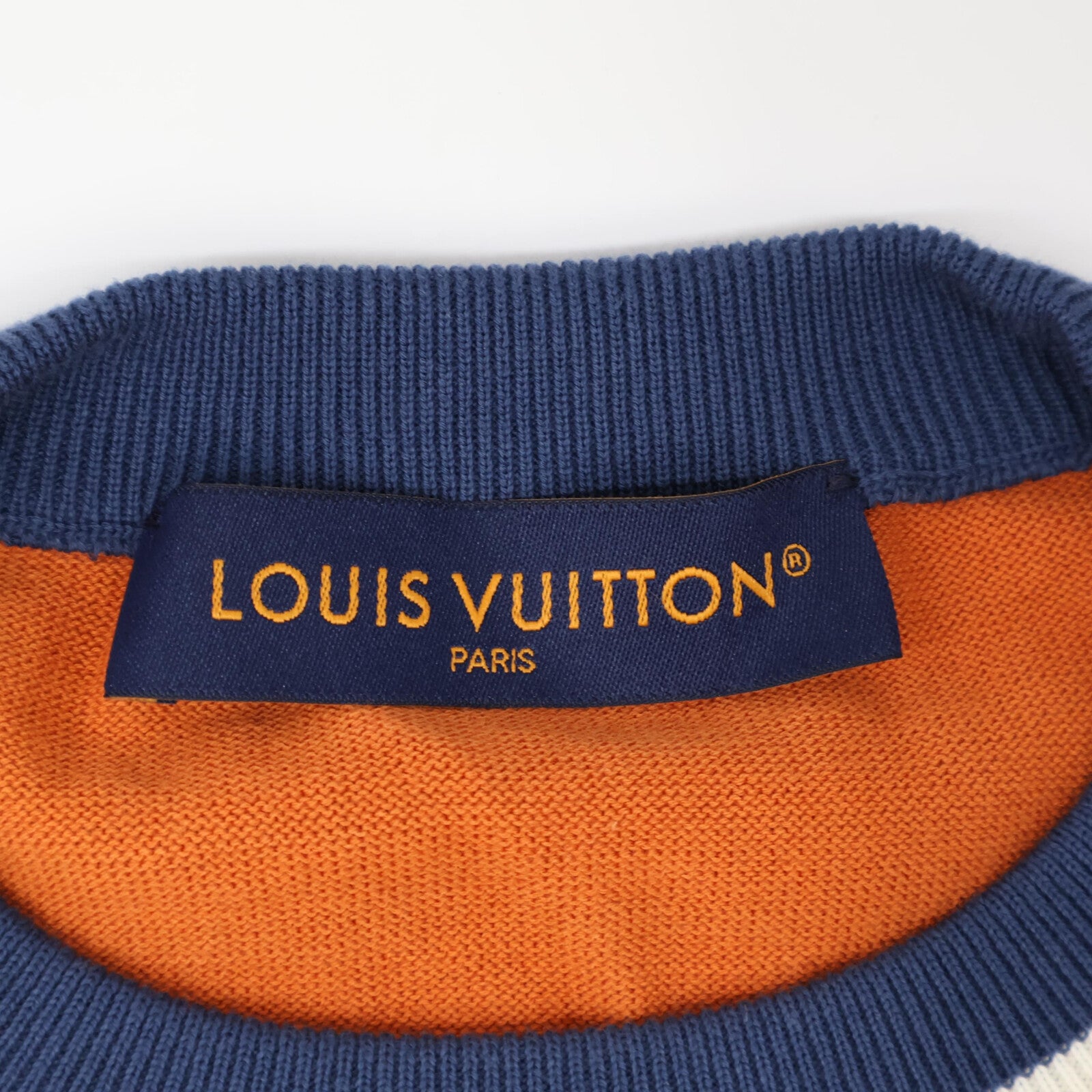 LOUIS VUITTON ルイヴィトン 【美品/国内正規/24年製】RM241M DFV HQN21W ロゴ入り 半袖ニット カットソー/ トップス