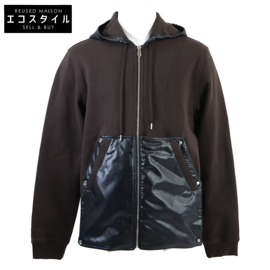 HERMES 【美品】Nylon Panel Zip-up Hoodie/Top