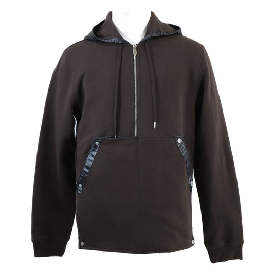 HERMES 【美品】Nylon Panel Zip-up Hoodie/Top