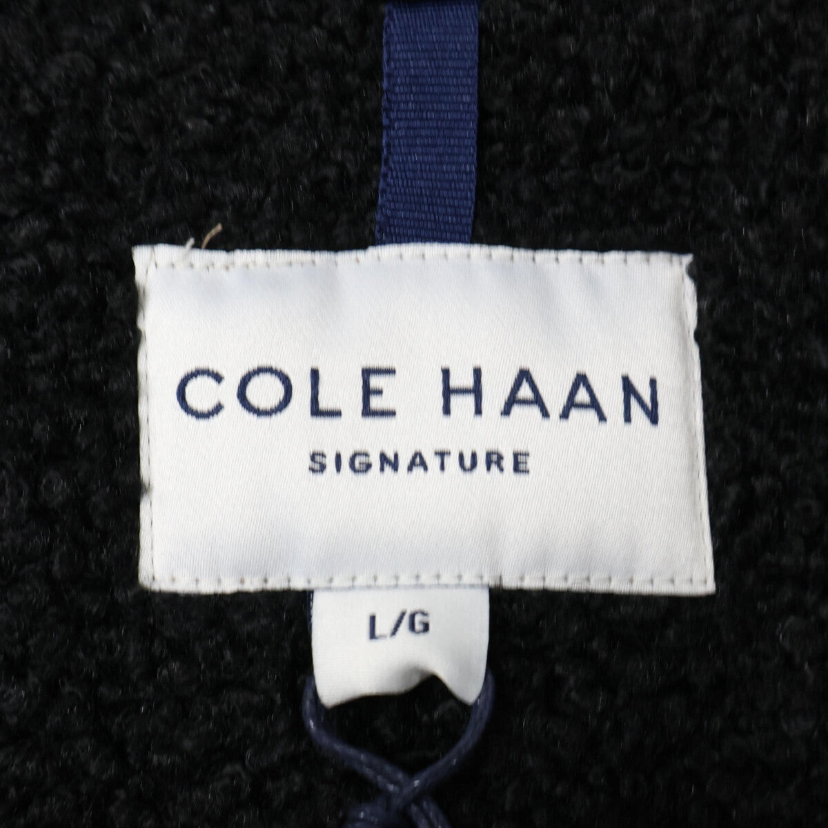 COLE HAAN コールハーン 353SD228 ブラック ボア Wカーリーファーライン タフタダウンジャケット ジャケット