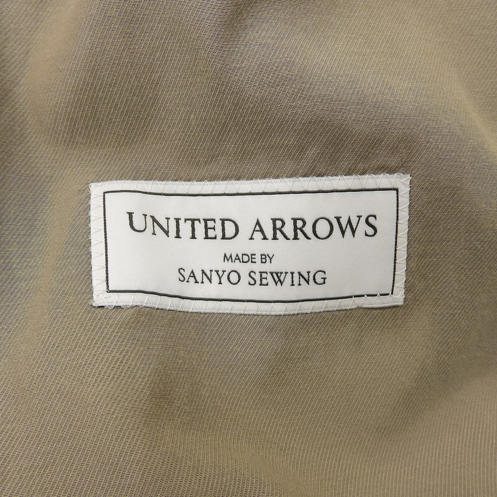 UNITED ARROWS 联合阿罗兹 男士半双排扣长款大衣 棕色 48 1125-299-8710 大衣