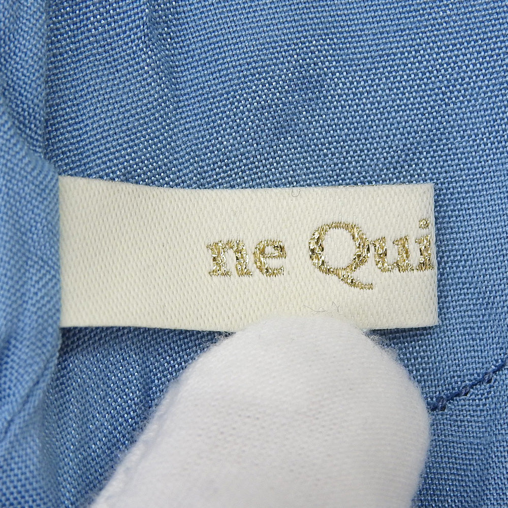 ne Quittez pas Beautiful Condition Poly Dupion Beej Embroidery Cami Dress Women's Blue M 010542GN6 Dress