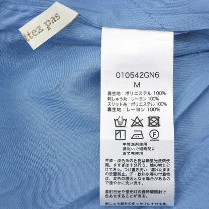 ne Quittez pas Beautiful Condition Poly Dupion Beej Embroidery Cami Dress Women's Blue M 010542GN6 Dress
