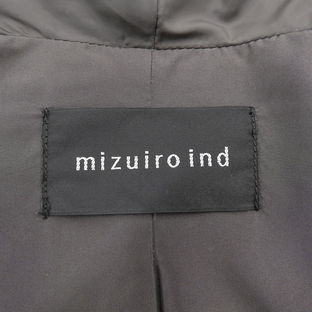 mizuiro ind 水蓝色印度 青果领垂坠感轻薄羽绒服 女士 棕色 外套