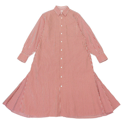 Stripe River Fishtail Shirt Dress Red x White 36 1125106004 Dress 36 Ladies