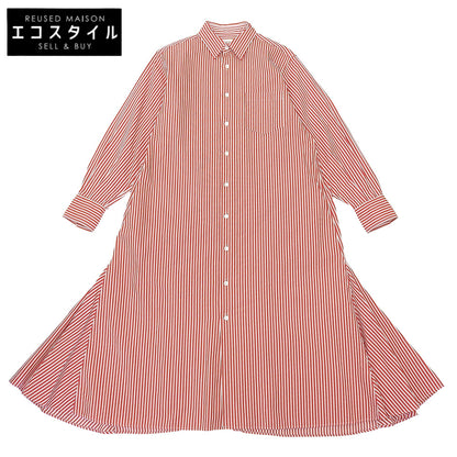 Stripe River Fishtail Shirt Dress Red x White 36 1125106004 Dress 36 Ladies