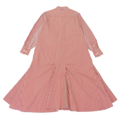 Stripe River Fishtail Shirt Dress Red x White 36 1125106004 Dress 36 Ladies