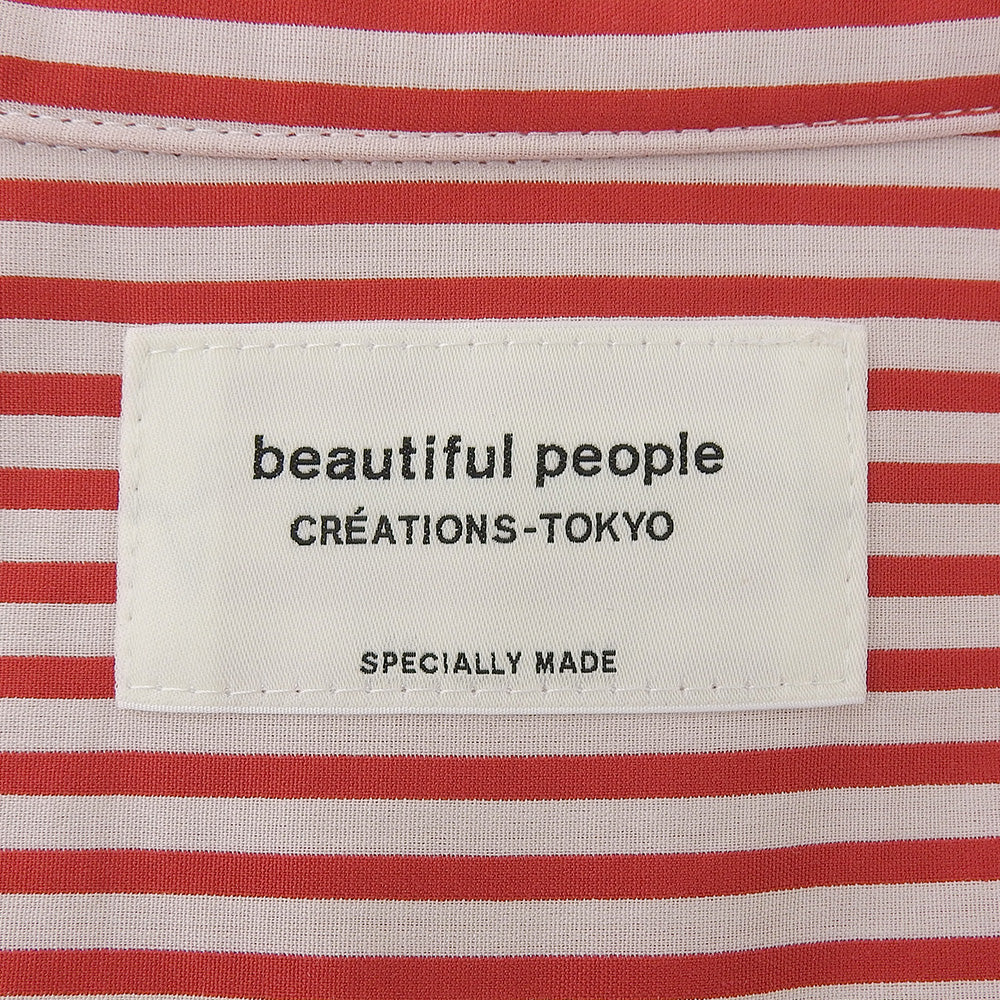 Stripe River Fishtail Shirt Dress Red x White 36 1125106004 Dress 36 Ladies