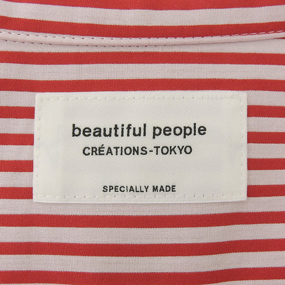 Stripe River Fishtail Shirt Dress Red x White 36 1125106004 Dress 36 Ladies
