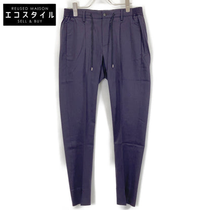 [ring bespoke] A5070A Purple MASACCIO Wool Stretch Saxony 1-Pleat Pants Bottoms 46 Men's