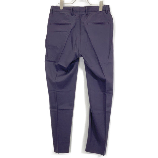 [ring bespoke] A5070A Purple MASACCIO Wool Stretch Saxony 1-Pleat Pants Bottoms 46 Men's