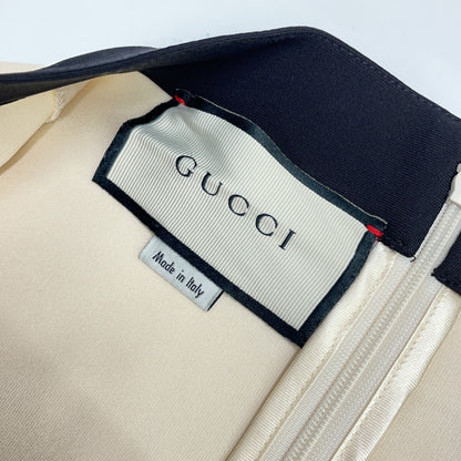 GUCCI 515533 White GG Belt Jersey Sleeveless Dress