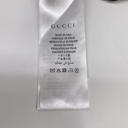 GUCCI グッチ 467502 ブラック×ピンク エンブロイダリーレースカラーリボンデザイン半袖ワンピース ワンピース