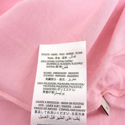 Gucci New Tennis Embroidery Logo T-shirt Top Women's Pink S 580762 Top