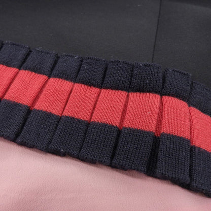 GUCCI Knit Line Frill Mini Skirt Women's Black 36 453892 2016 Skirt