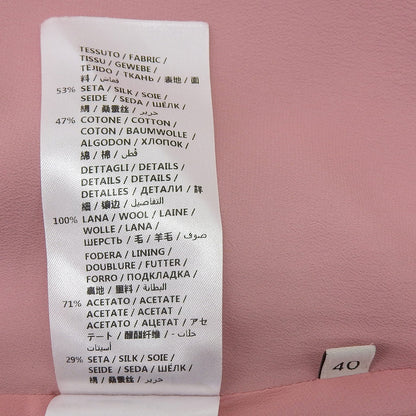 GUCCI 古驰 真丝 棉 针织荷叶边迷你裙 女士 黑色 40 453892 16年 半身裙