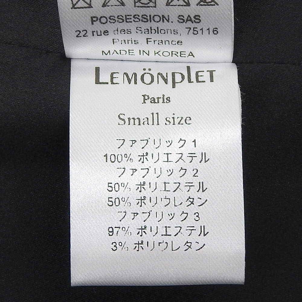 LEMONPLET レモンプレット FAUX FUR KIRE LACE DETAIL VEST エコファーベスト レディース ブラック S ベスト